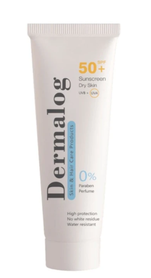 ضدآفتاب بی رنگ پوست خشک spf 50 درمالوگ
