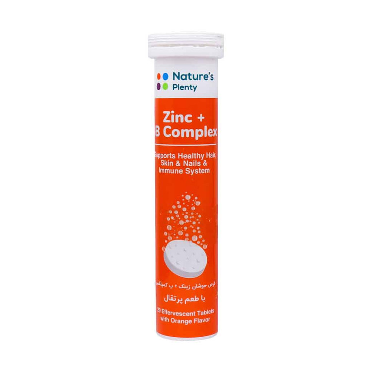 Natures Plenty Zinc and B Complex Effervescent Tablets