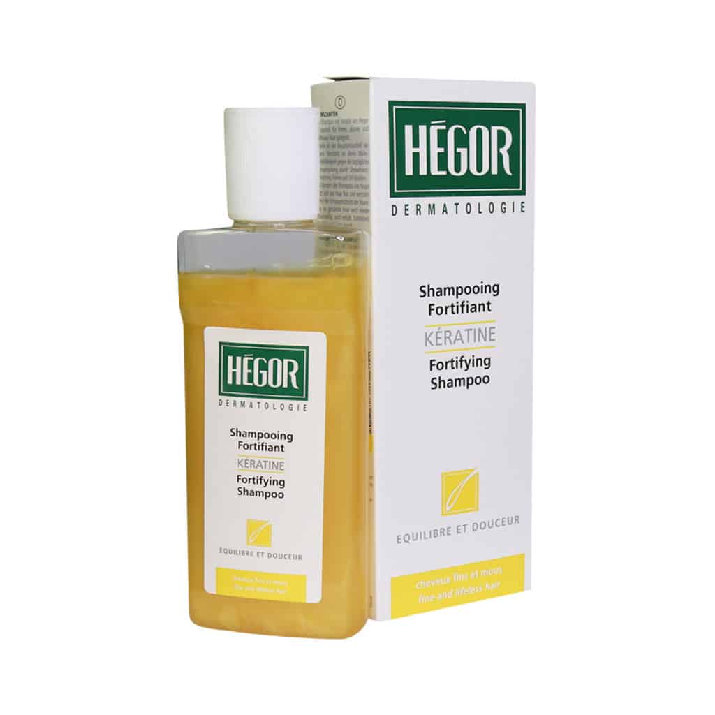 شامپو تقویت کننده کراتین هگور مناسب موهای نازک و آسیب دیده