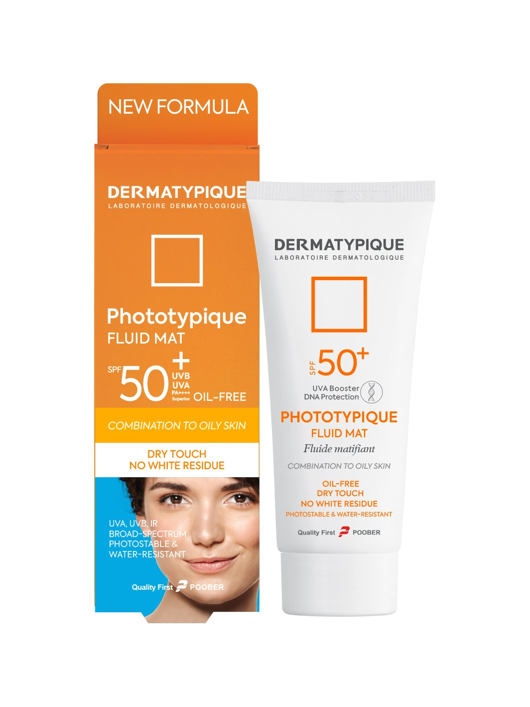 ضد آفتاب فلویید مت بی رنگ SPF50 درماتیپیک نمای ۲