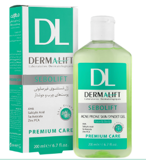 ژل شستشوی غیر صابونی سبولیفت پوست چرب و جوشدار درمالیفت