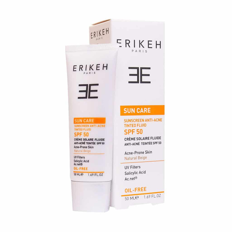فلوئید ضد آفتاب و ضد جوش SPF50 (بژ طبیعی) اریکه