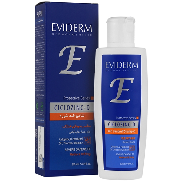 شامپو سیکلوزینک دی مناسب ضدشوره موهای خشک اویدرم
