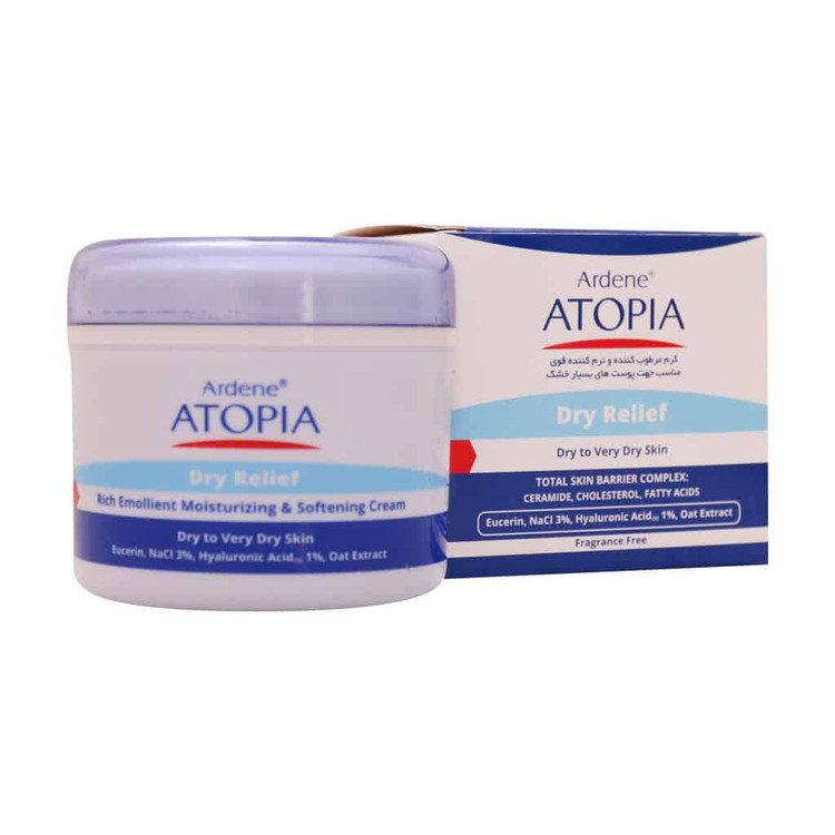 کرم مرطوب کننده و نرم کننده قوی درای ریلیف آتوپیا 150g