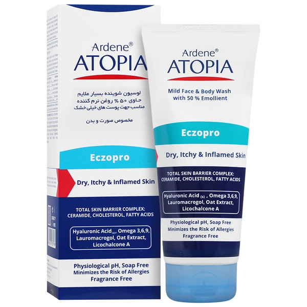 لوسیون شوینده بسیار ملایم اکزوپرو صورت و بدن آتوپیا 200g