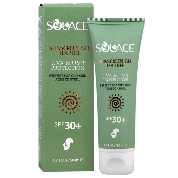 کرم ژل ضد آفتاب چای سبز و درخت چای SPF30 سولس