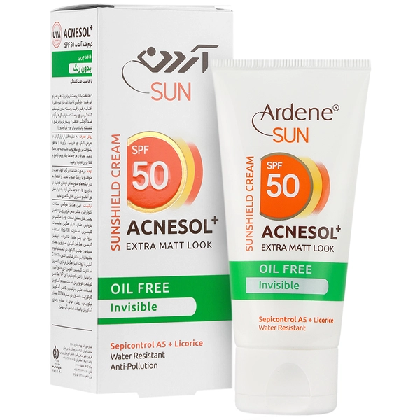 کرم ضد آفتاب آکنه سل پلاس SPF50 بی رنگ آردن