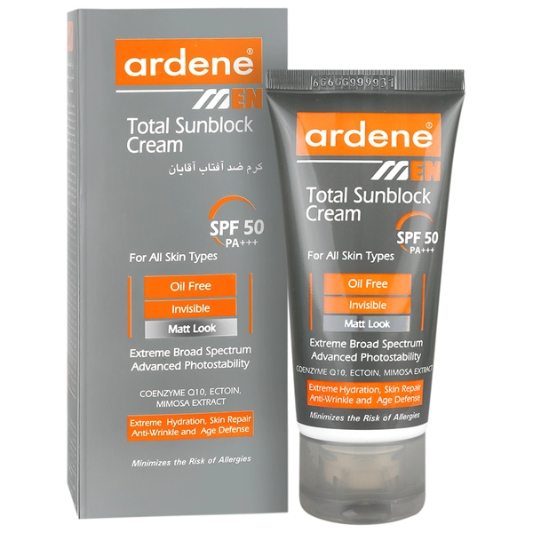 کرم ضد آفتاب آقایان SPF50 آردن