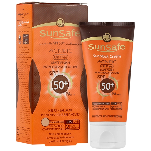 کرم ضد آفتاب آنتی آکنه SPF50 سان سیف