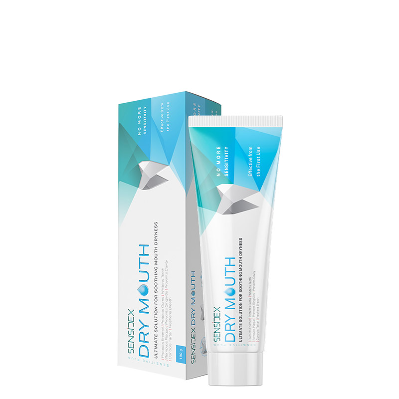 خمیردندان ژله ای کامل، حاوی هیالورونیک اسید سنسیدکس مدل Dry Mouth