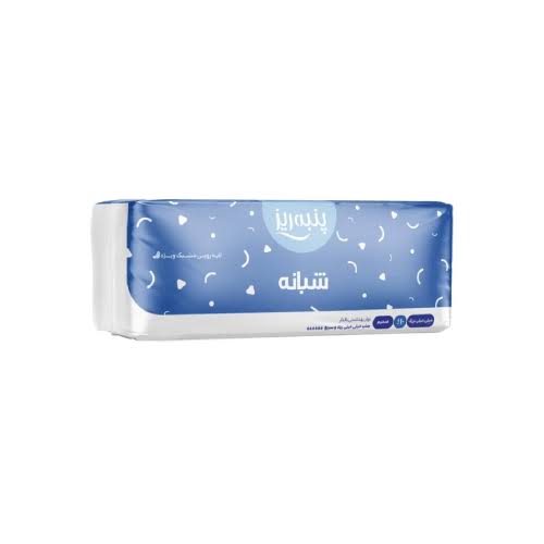 نوار بهداشتی سایز XXL مدل شبانه ضخیم 10 عددی پنبه ریز