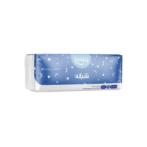 نوار بهداشتی سایز XXL مدل شبانه ضخیم 10 عددی پنبه ریز